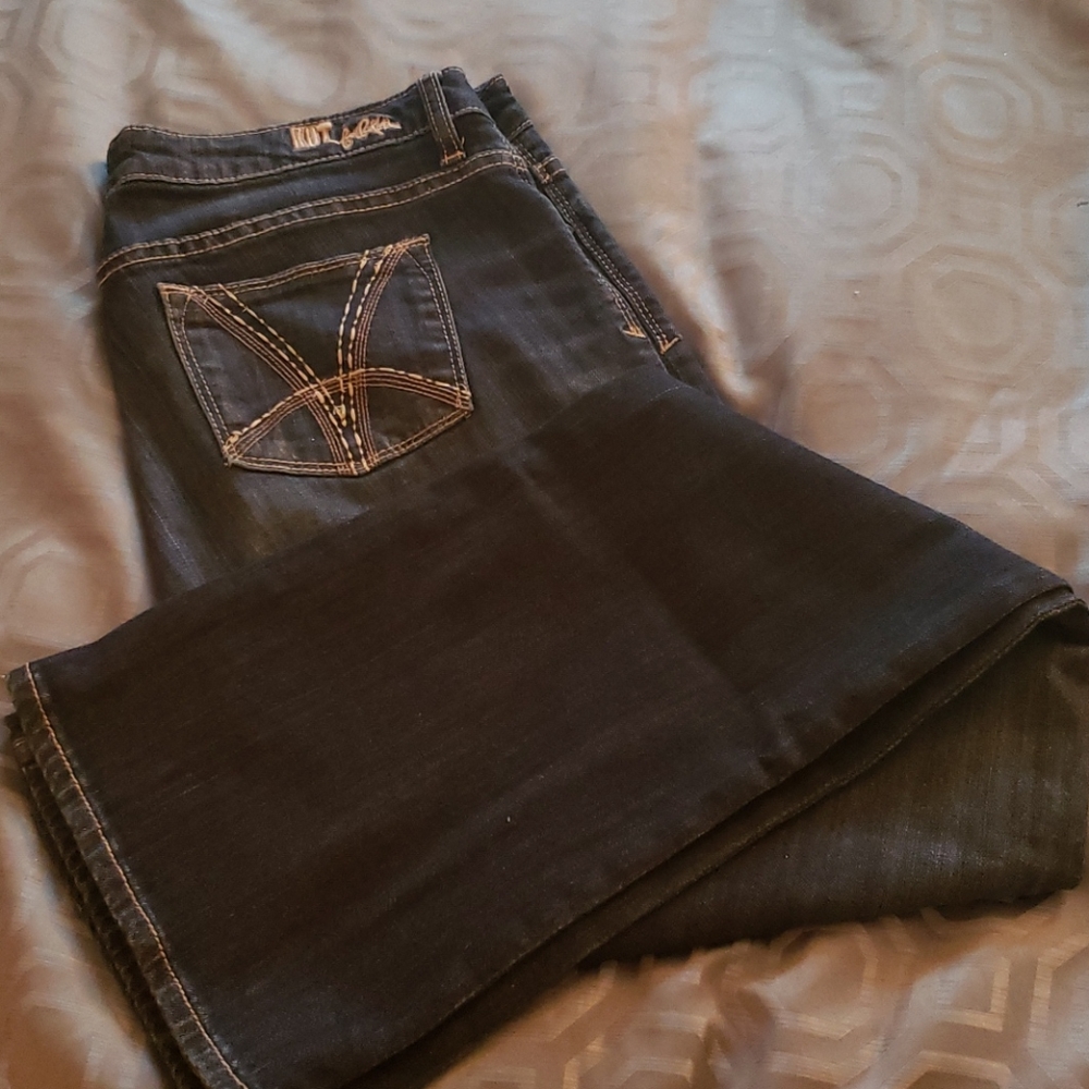 KUT Farrah Baby Bootcut Jeans TALL